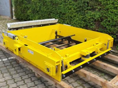 Vorsatzfüllwagen mit Gleitrolle